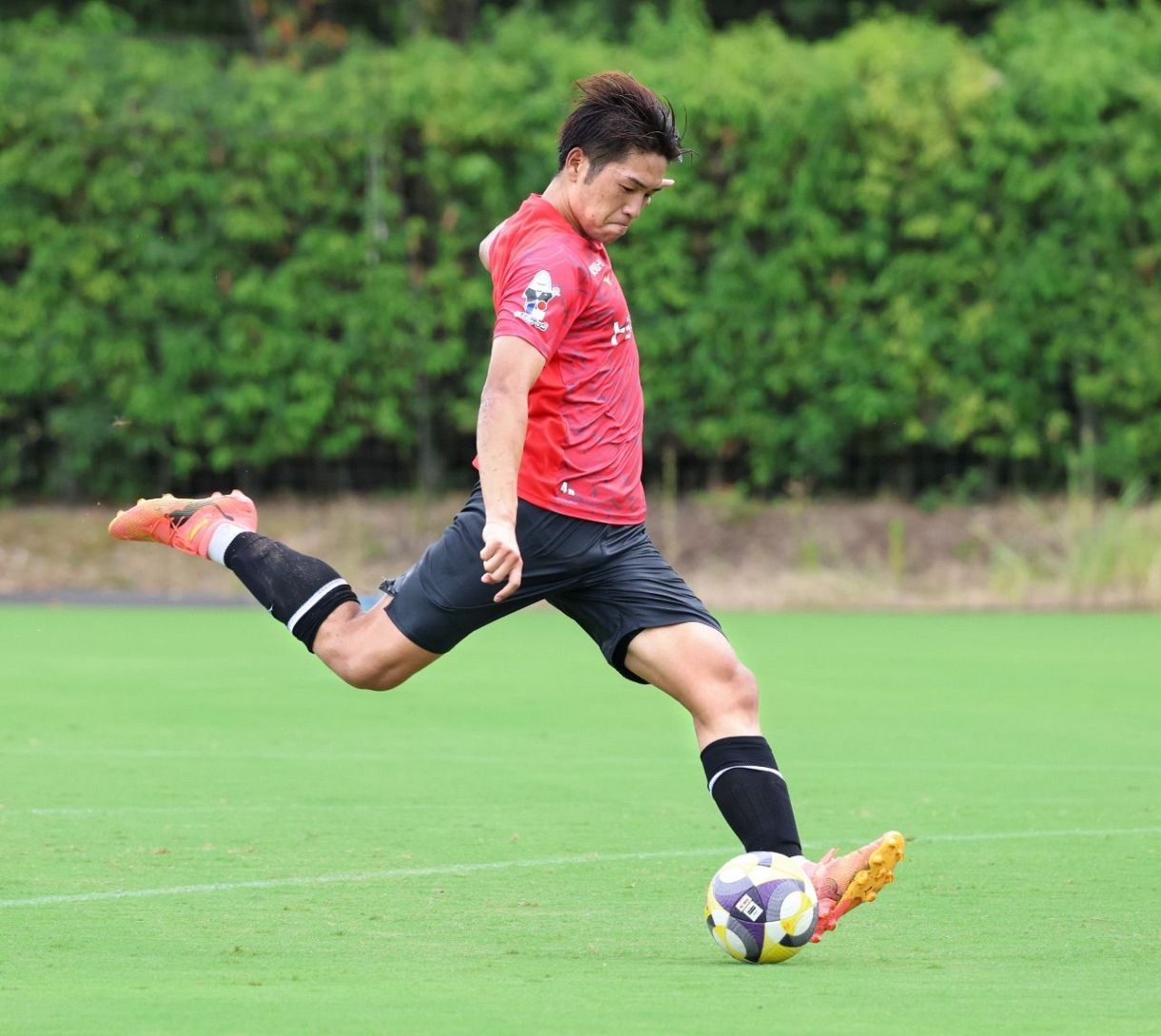 ◇名古屋グランパス 9月4日の公開練習の様子(中日スポーツ