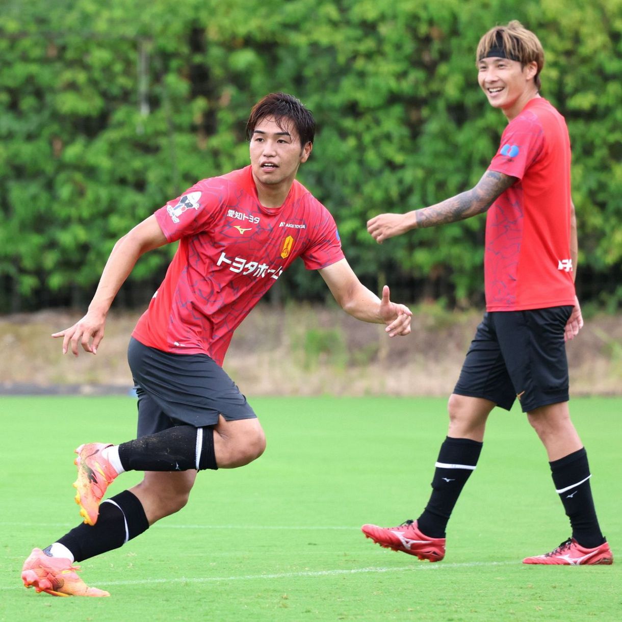 ◇名古屋グランパス 9月4日の公開練習の様子(中日スポーツ