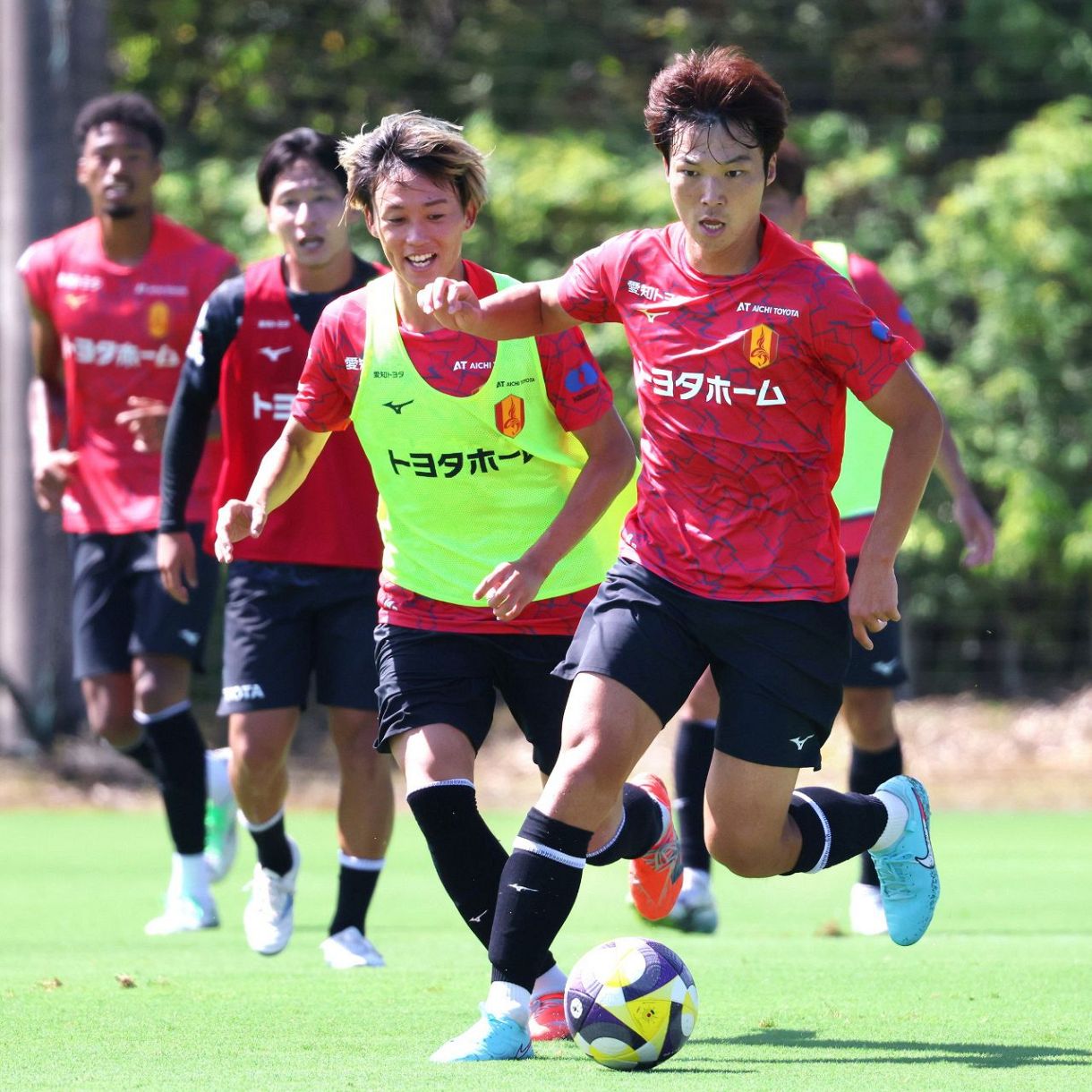 ◇名古屋グランパス 9月3日の公開練習の様子(中日スポーツ