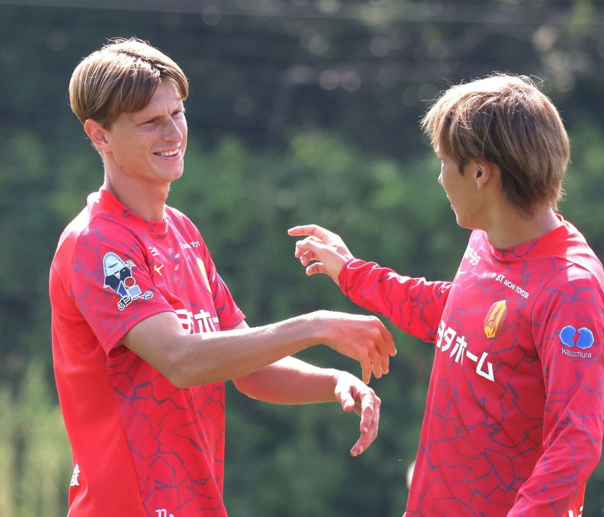 ◇名古屋グランパス、川崎戦へ向け練習(中日スポーツ