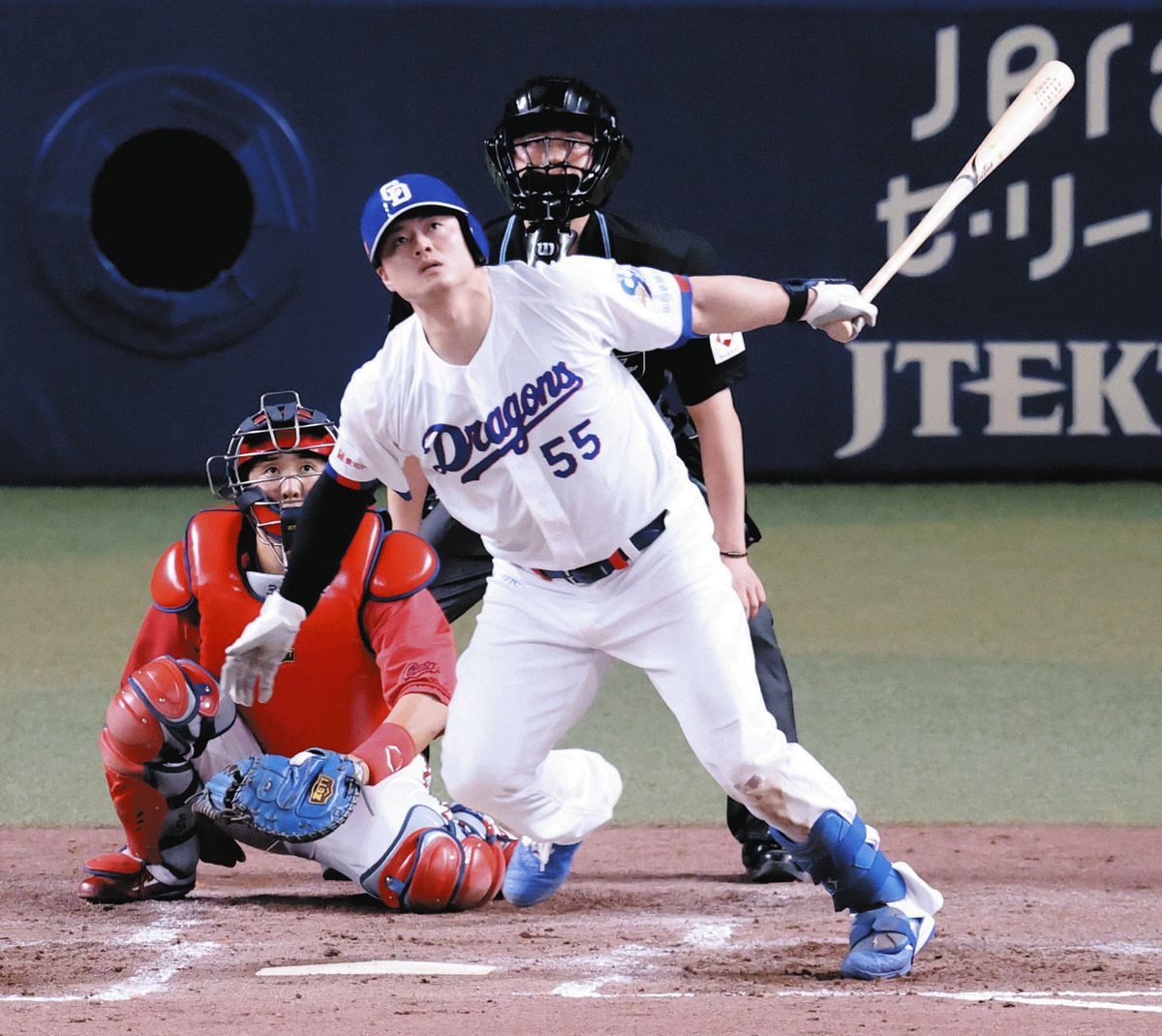 中日・細川成也、2年ぶりの2打席連続弾 24号は2023年に並ぶキャリア