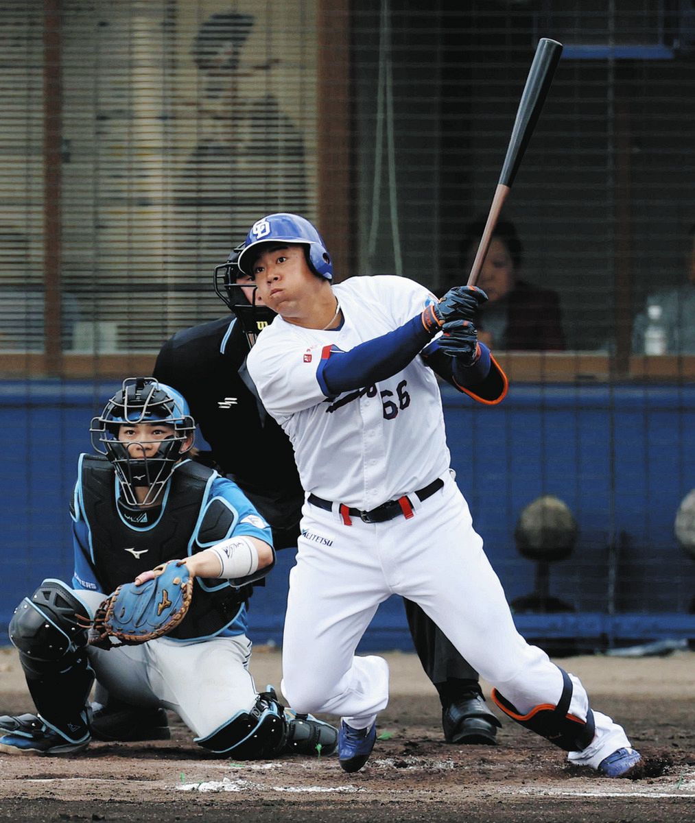 中日・鵜飼航丞が止まらない！打率.471＆対外試合出場5試合全てで安打