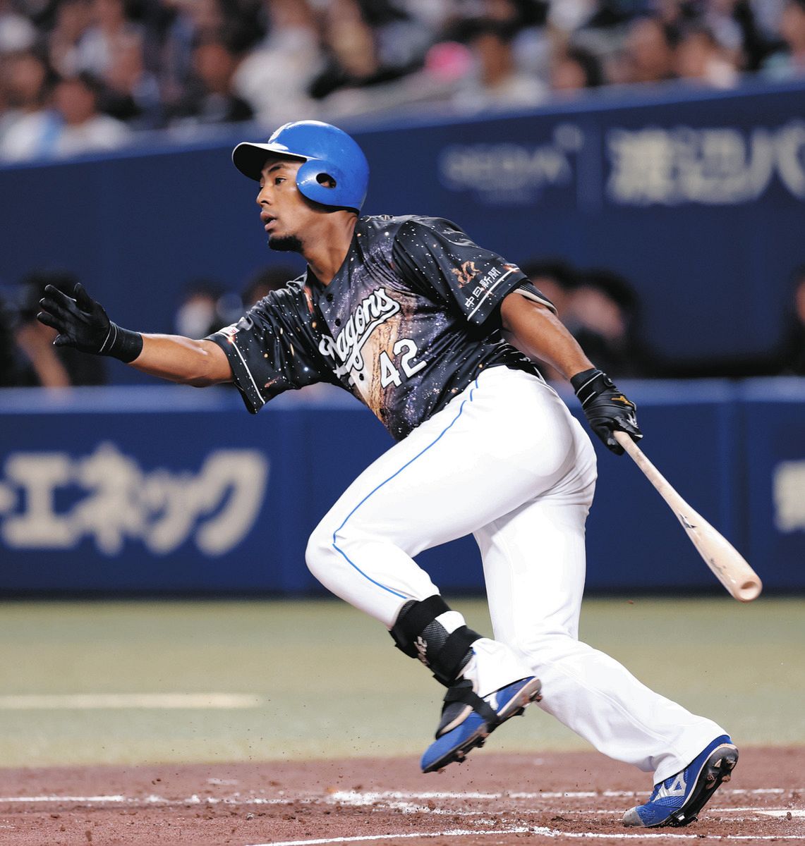 すべりこみ　ブライト健太選手　中日ドラゴンズ　靴べら　ルーキー時　レア すべりこみ ブライト健太選手 中日ドラゴンズ 靴べら ルーキー時
