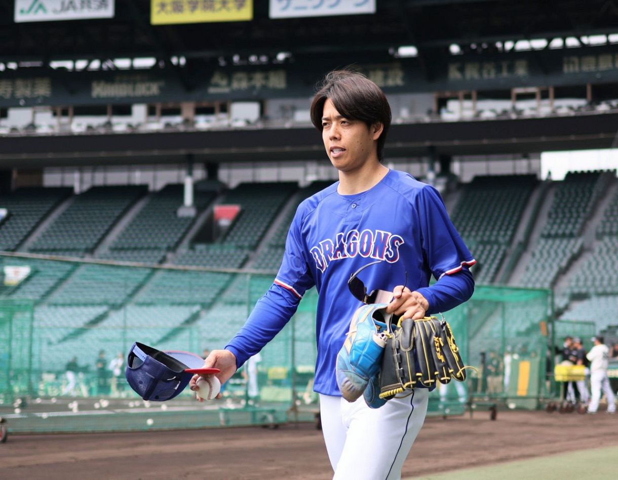 １軍に合流した中日・杉浦