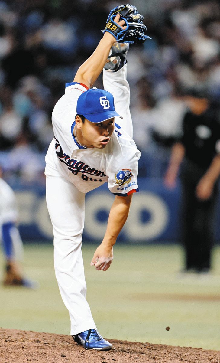 中日―楽天　４番手で登板し１イニングを無失点だった牧野