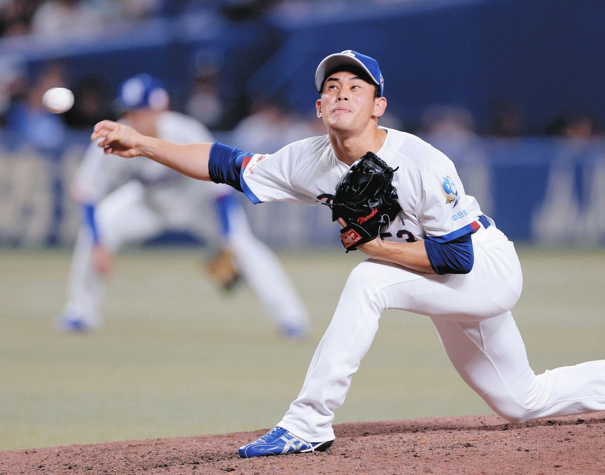 ８回に登板した中日・宮内春輝
