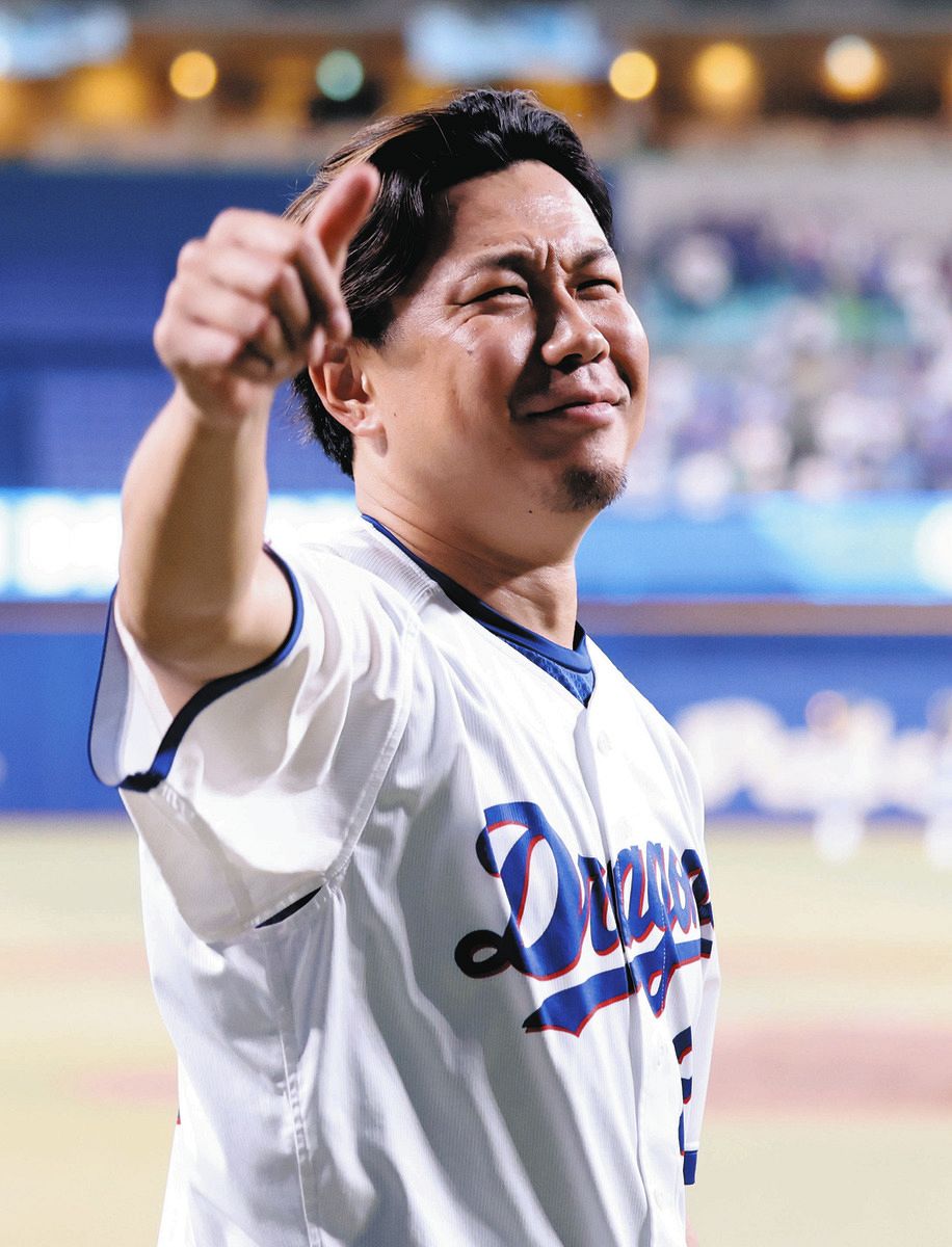 ＤｅＮＡに勝利し、ファンの声援に応える大野