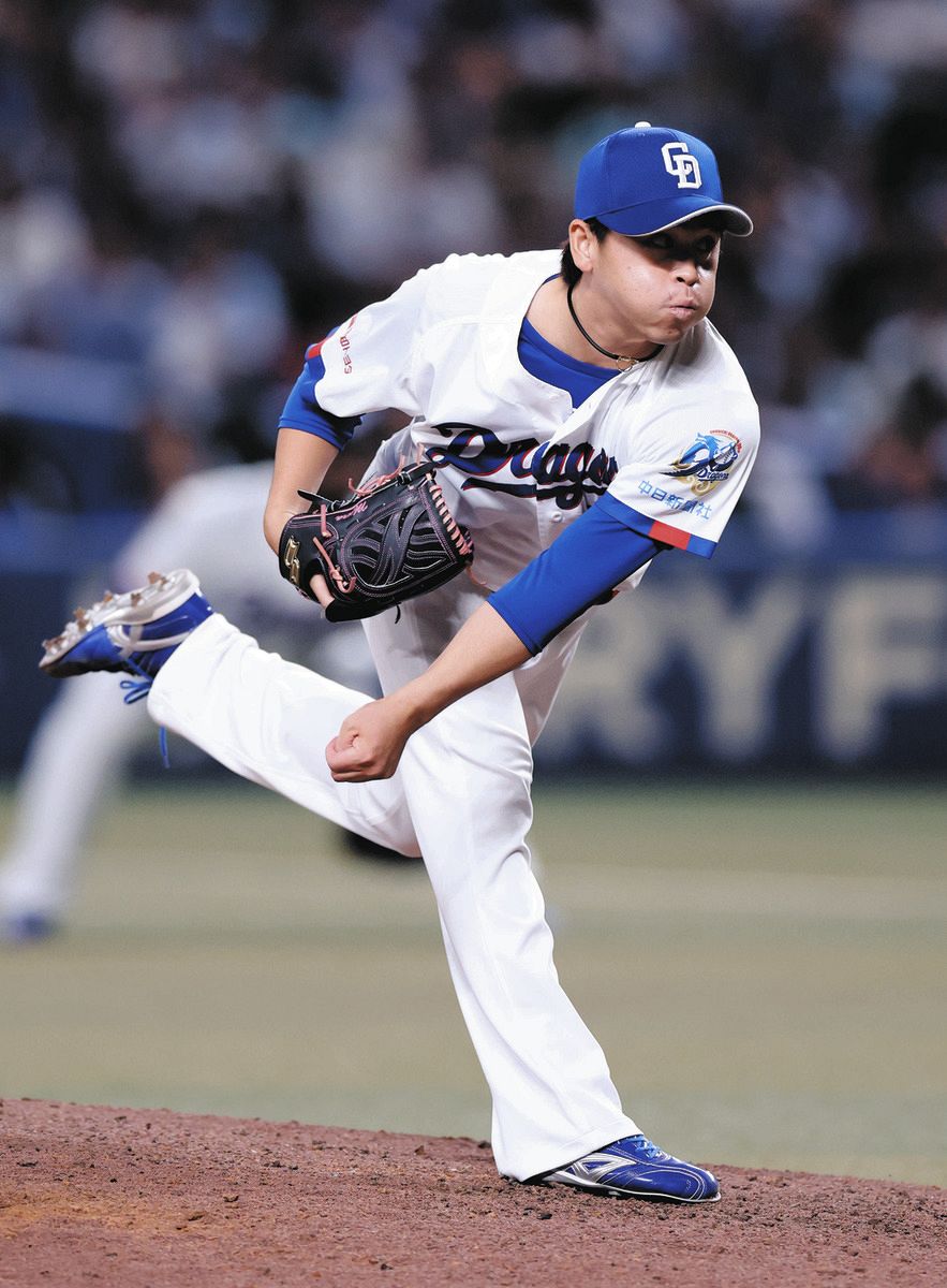 ７回表から３番手で登板した三浦