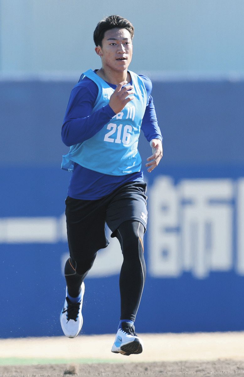 ランニングのタイム計測で、トップの石川大