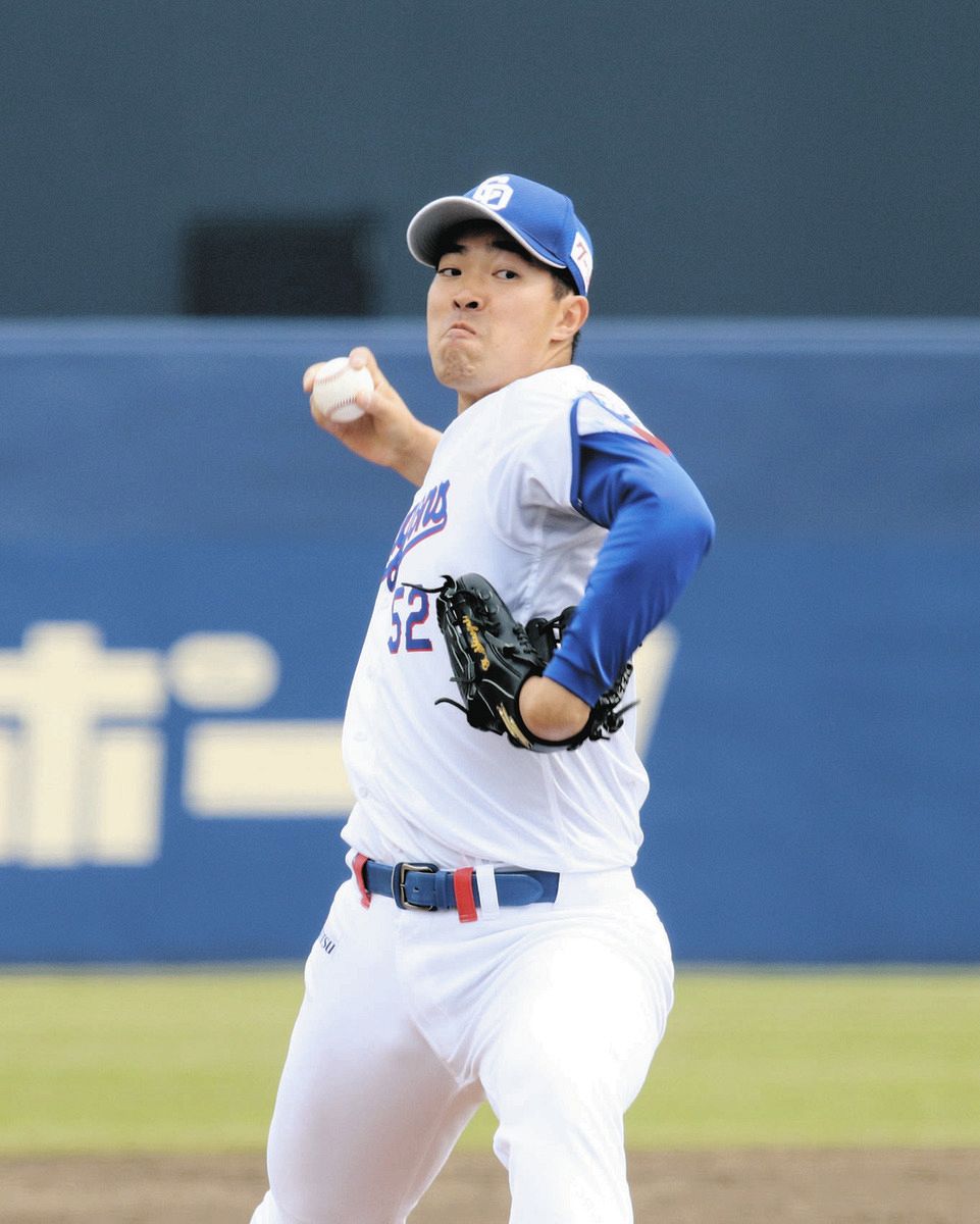 プロ初登板で好投した篠崎