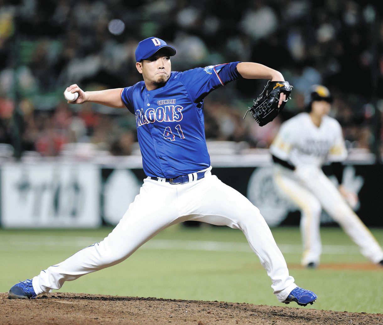 ８回に登板した勝野