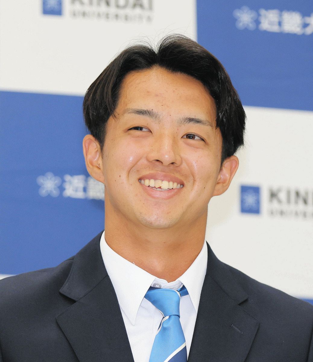 中日に１位指名された近大・宮原廉