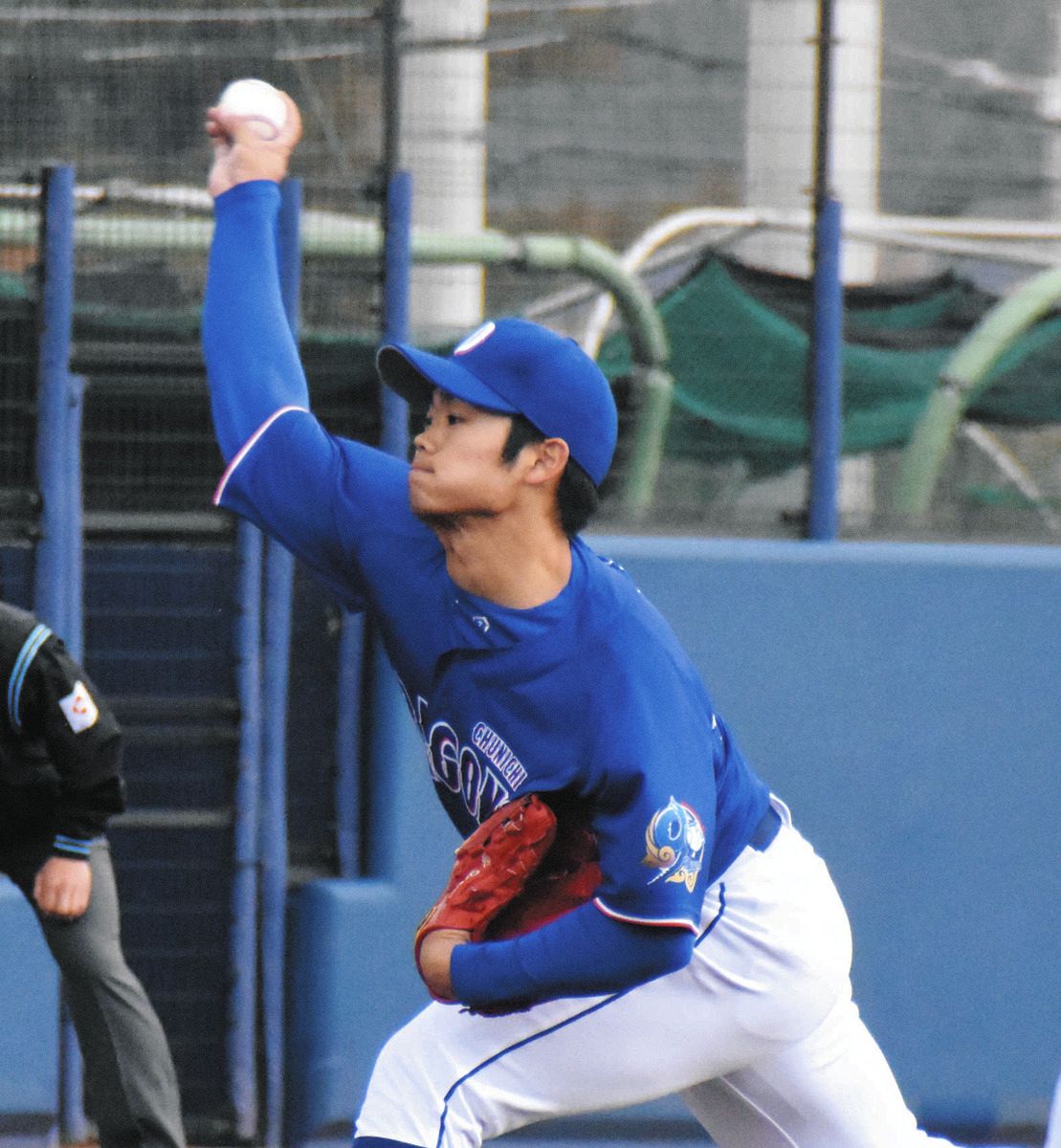 2イニングを無失点に抑えた根尾