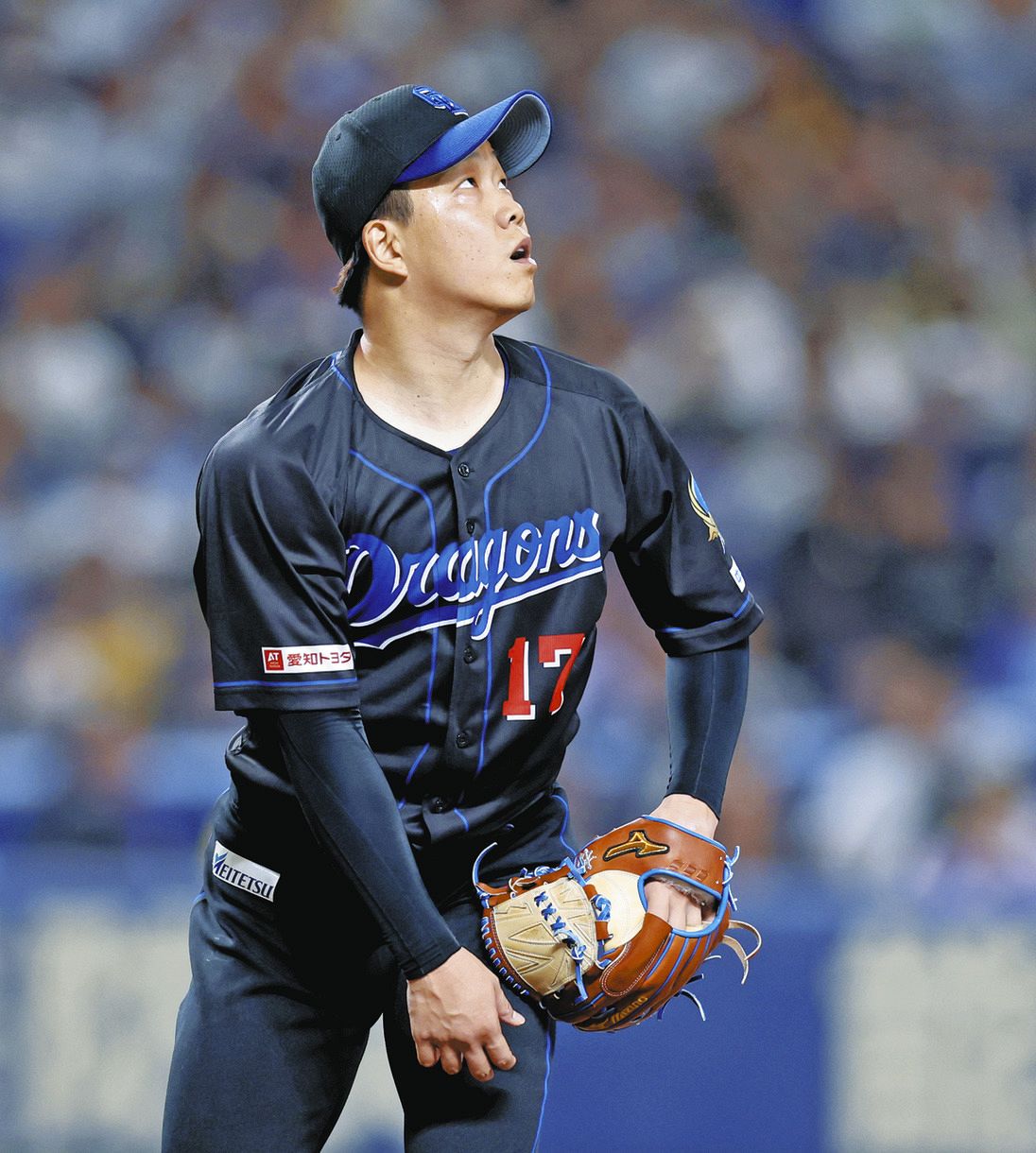７回表無死一塁、佐藤に逆転２ランを浴びた柳