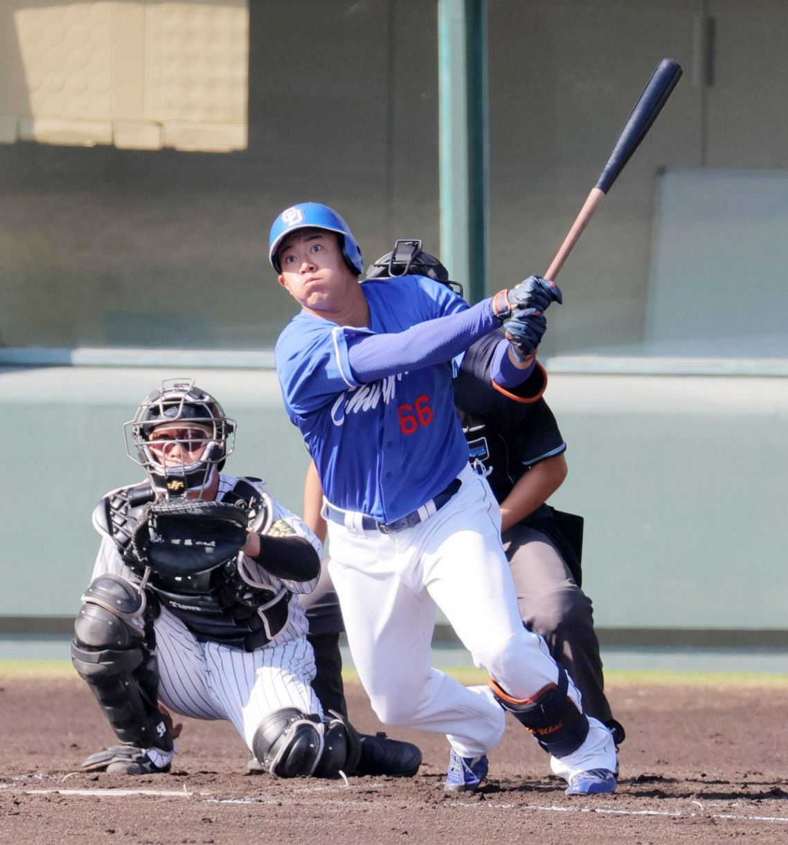 前日、本塁打を放った鵜飼