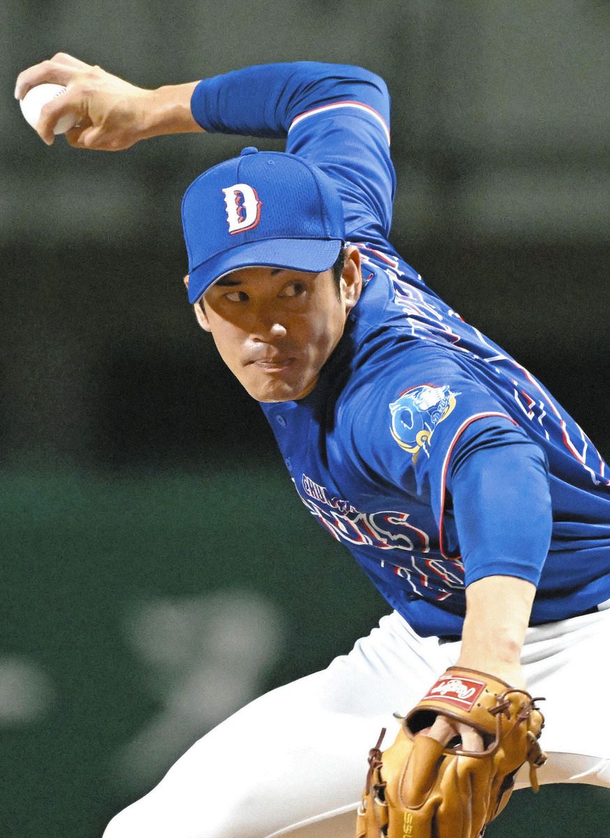 巨人―中日　５回に３番手で登板した宮内