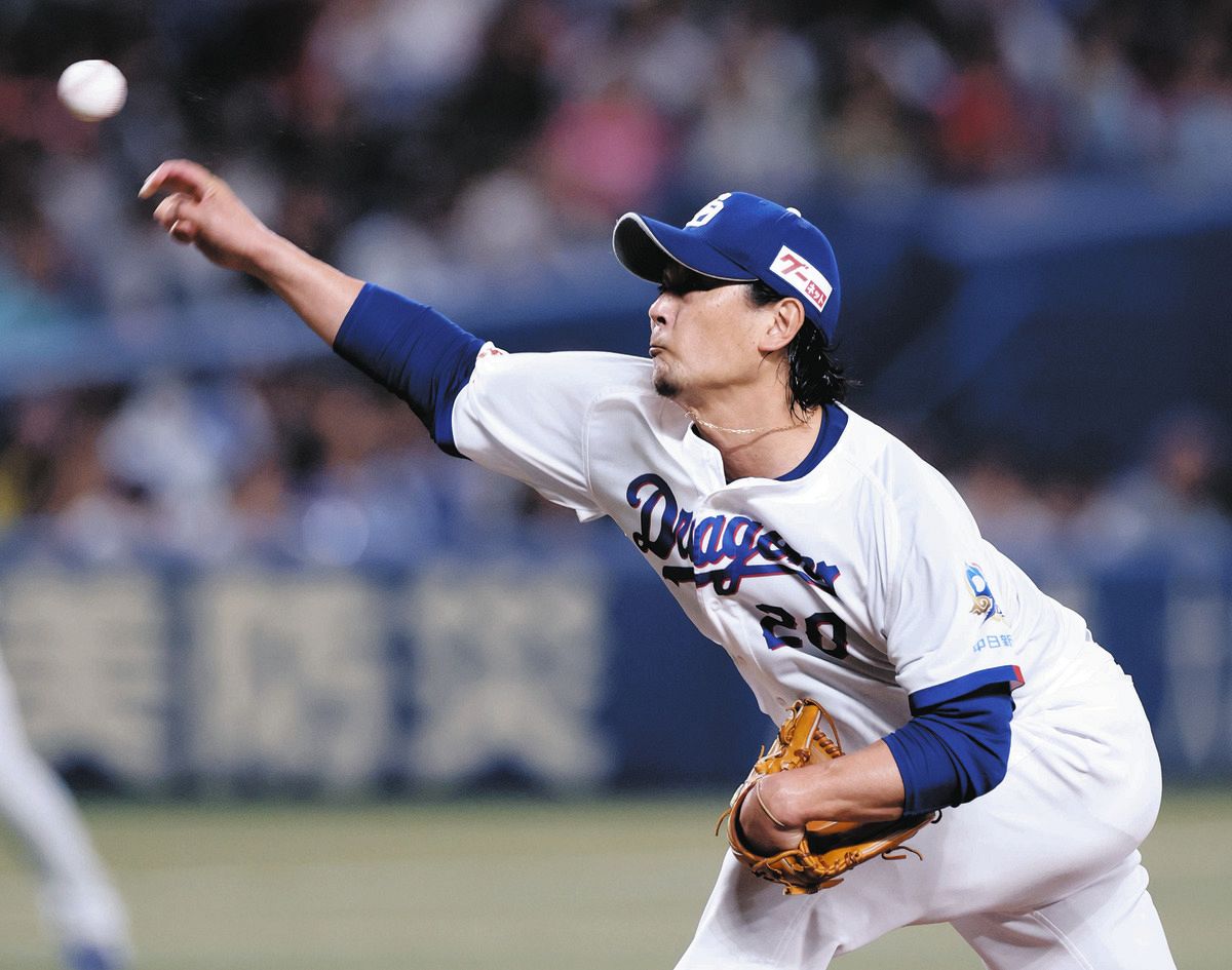 広島戦に先発し、今季初勝利を挙げた中日・涌井